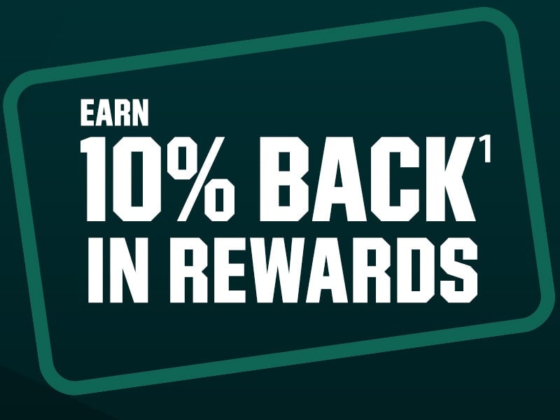 Earn 10% Back¹ in Rewards on qualifying purchases at our brands