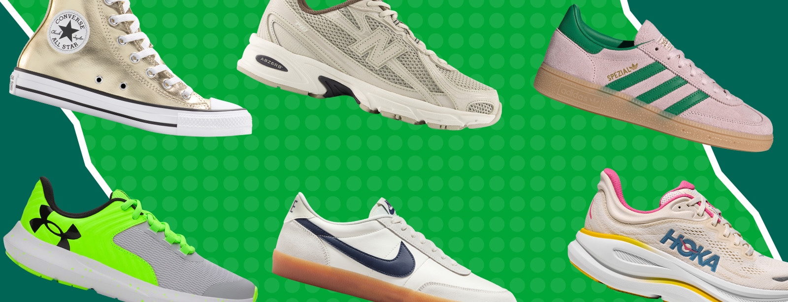 Collection of footwear.