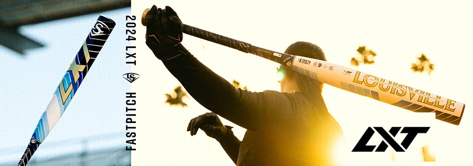 Image features the Slugger LXT 2024 Bat.