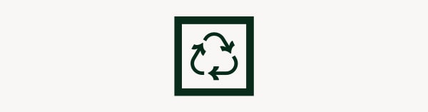 Recycled content icon.