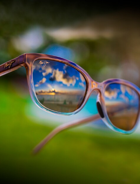 Maui Jim Honi Polarized Cat Eye Sunglasses