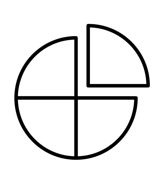 Black And White Quarter Clip Art