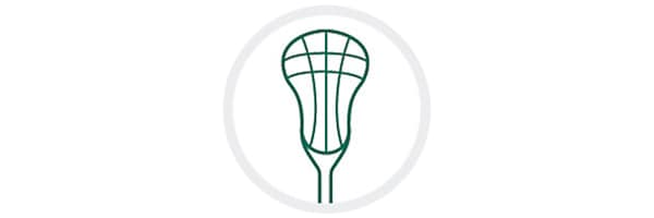 Illustration of lacrosse stick.