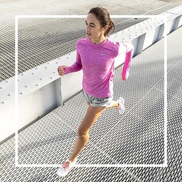 image of a woman running