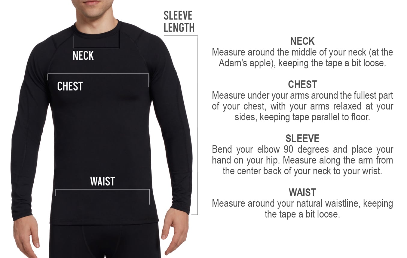 Mens Tops for How To Measure