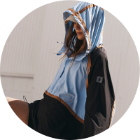 A woman in a FP Movement Jacket.