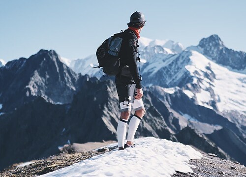Image of a man on a mountain.
