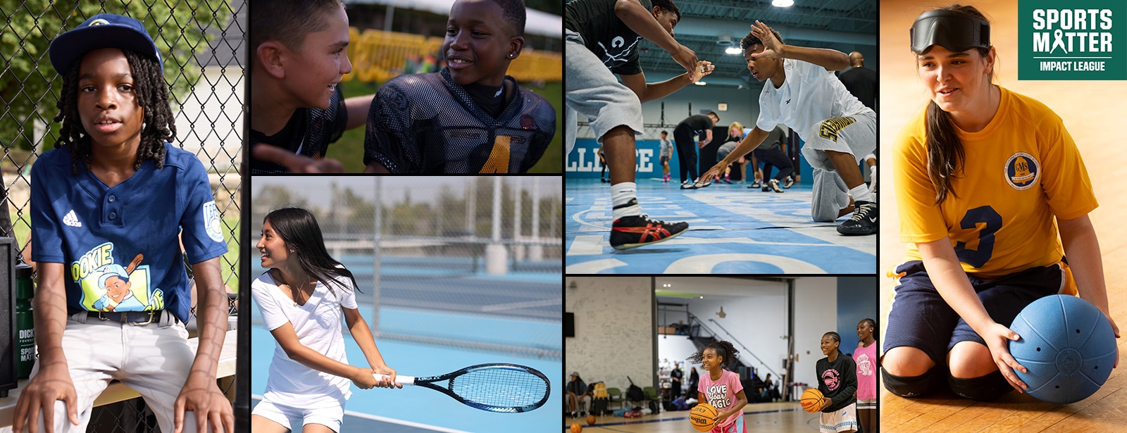 Collage of athletes.