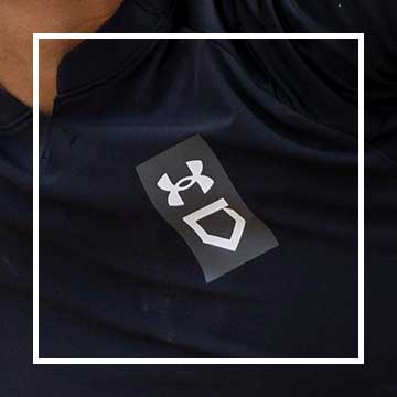 Closeup image of Under Armor Softball shirt