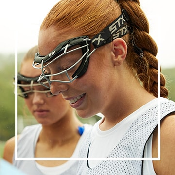 Image of lacrosse player wearing protective gear