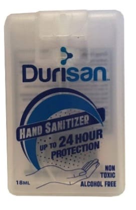 Durisan Hand Sanitizer Up to 24 hour protection non-toxic Alcohol Free