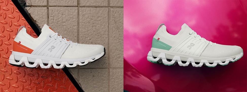  On Women's Cloudswift 3 Sneakers, Ivory, Rose, White, Pink, 5  Medium US