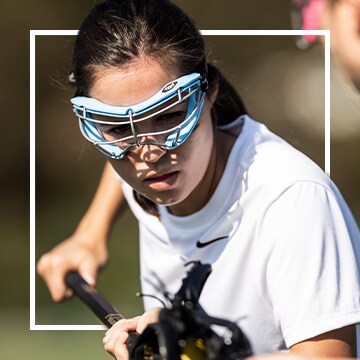 Image of lacrosse player wearing protective gear