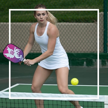 Image of person playing pickle ball