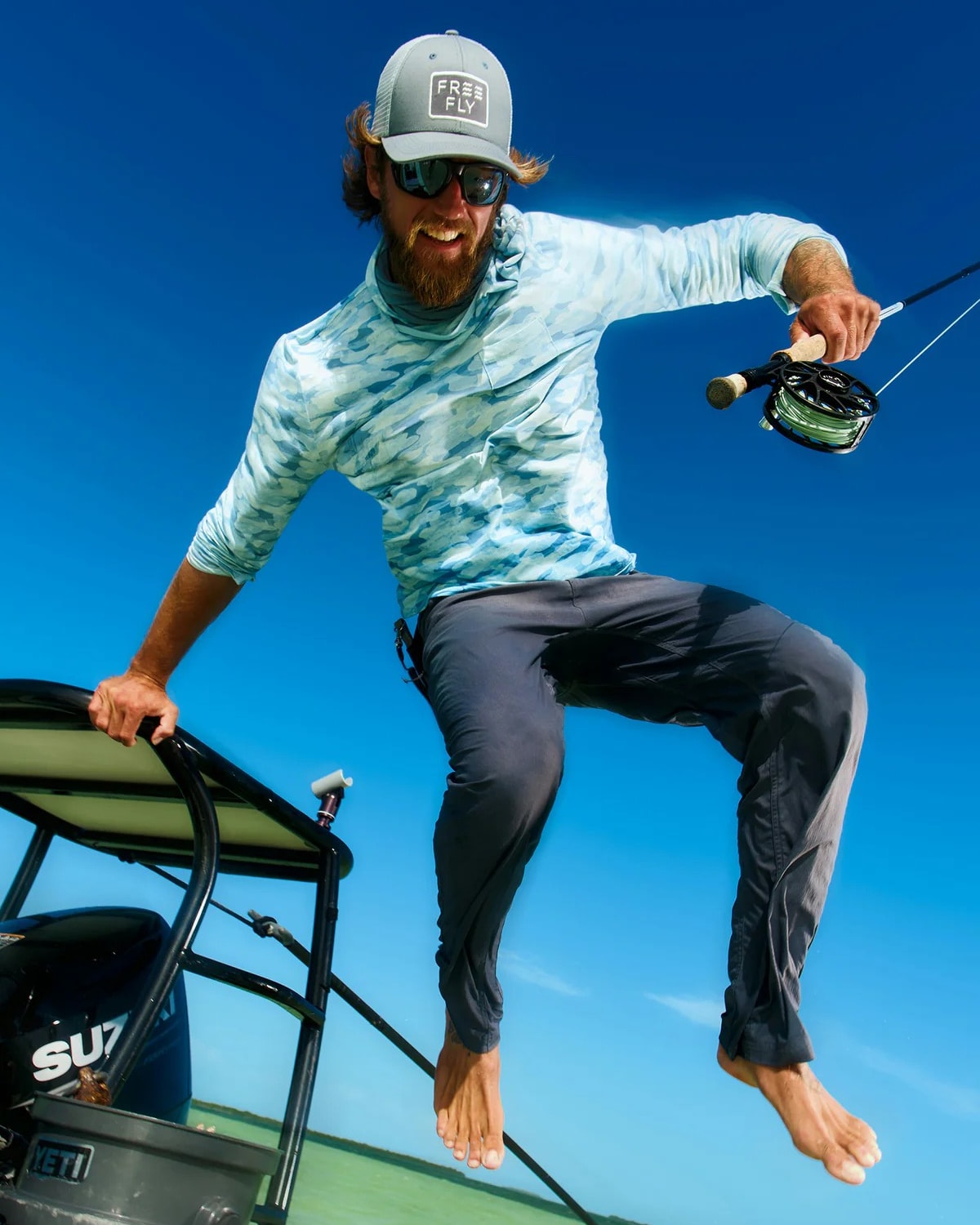 取寄) フリーフライ メンズ バンブー フレックス ポロ リ Free Fly men